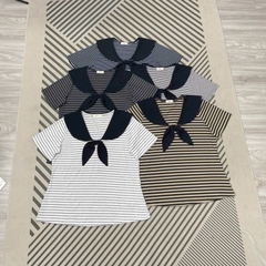 Áo thun sọc cổ thủy thủ bigsize 60kg - 100kg phù hợp mặc đi làm, đi học đi chơi