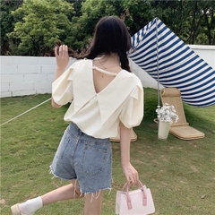 Áo sơ mi bigsize 60kg - 95kg kiểu nơ cổ dây lưng phù hợp mặc đi chơi du lịch