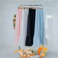Chân váy maxi dáng dài tầng bigsize cho nữ 60kg - 100kg chất vải mềm mịn, che bụng, dáng đẹp