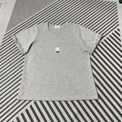 Áo thun bigsize nữ 60kg - 100kg đính hoa nổi tay bèo phù hợp mặc đi làm đi học đi chơi