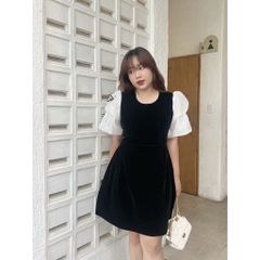 [MUA 1 TẶNG 1]Đầm váy cổ tròn tay bồng big size CA0005