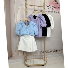 Áo sơ mi bigsize 60kg - 95kg kiểu nơ cổ dây lưng phù hợp mặc đi chơi du lịch