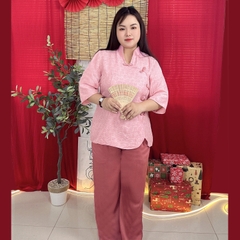 Đồ lam bigsize dáng truyền thống 60kg - 95kg chất linen quần lụa cát nhung phù hợp mặc lễ chùa và dịp tết