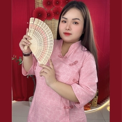Đồ lam bigsize dáng truyền thống 60kg - 95kg chất linen quần lụa cát nhung phù hợp mặc lễ chùa và dịp tết