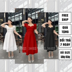 MUA1TẶNG1 - ĐẦM CÚP NGỰC ĐÍNH NGỌC bigsize hình chụp thật