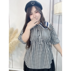 Sét Baby Doll Áo Caro Chân Váy Quần Bigsize (hình và video thật)