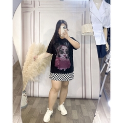 Áo thun phom rộng in hình cô gái bigsize 55kg - 95kg