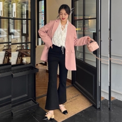 QUẦN ỐNG LOE BIGSIZE CHẤT UMI Quần ống loe lưng cao mặc đi học đi làm đi chơi