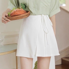 Chân váy bigsize 60Kg-95kg kiểu xếp ly vạt chéo có quần bảo hộ