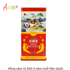 Hồng sâm củ khô 6 năm tuổi Hàn Quốc Korean Red Ginseng dòng Premium Premium 2-3 củ_37,5g