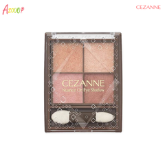 Phấn mắt 4 ô Cezanne Nuance On Eye Shadow màu 01 4g