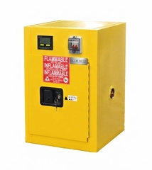 Tủ sạc pin lithium chống cháy thông minh 12 gallon- báo khói và thông gió tự động BLUEZEIZ BlueBAC-12-GYN