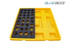Pallet chống tràn hóa chất BLUEZEIZ BlueSD-4D (Loại thùng thấp)