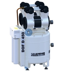 Máy nén khí không dầu 8bar, 50L, 4HP, 2 động cơ LA PADANA DOF-D450 | LA PADANA DOF-SD450