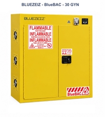Tủ sạc pin lithium chống cháy thông minh 30 gallon- báo khói và thông gió tự động BLUEZEIZ BlueBAC-30-GYN