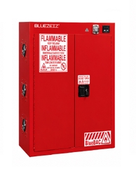 Tủ sạc pin lithium chống cháy thông minh 45 gallon- báo khói và thông gió tự động BLUEZEIZ BlueBAC-45-GYN