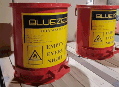 BlueOWC-35S Thùng rác đựng rác thải dầu chống cháy lan