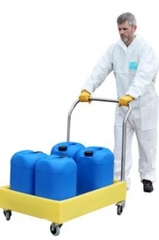 Xe đẩy dạng khay chống tràn vận chuyển hóa chất BT100 ROMOLD