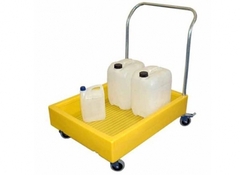 Xe đẩy dạng khay chống tràn vận chuyển hóa chất BT100 ROMOLD