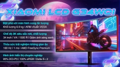 Màn hình Gaming Xiaomi G34WQi (ELA5454EU) (34inch/Cong/WQHD/VA/180HZ/1ms/DP+HDMI)