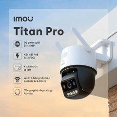 Mắt camera IPC-U7LP-6V0NEIMOU Wifi 6M xoay 360 ( có màu , đèn chớp xanh đỏ, đàm thoại, ngoài trời, có POE)