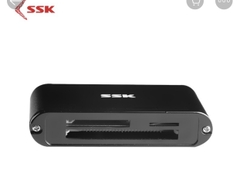 Đầu đọc thẻ nhớ đa năng SSK SCRM630 USB 3.0 - đọc thẻ TF/SD/CF (Đen)