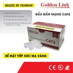 Combo 100 Hạt mạng RJ45 Cat6 TP Golden Link P8-001TW-Hàng chính hãng