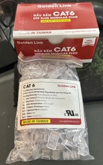 Combo 100 Hạt mạng RJ45 Cat6 TP Golden Link P8-001TW-Hàng chính hãng