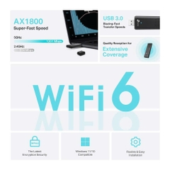 Tp Link USB thu WiFi 6 băng tần kép TP Link Archer TX20U AX1800