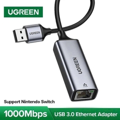 Cáp chuyển USB 3.0 sang mạng Lan 10/100/1000Mbps Gigabit Ugreen 50922 vỏ nhôm cao cấp