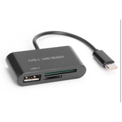 Đầu đọc thẻ nhớ Micro SD SD  USB Type C 3 trong 1