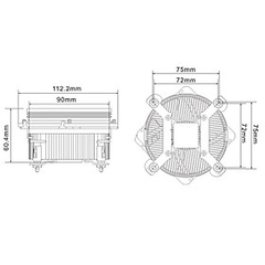 Tản nhiệt khí CPU Cooler Master XDREAM I117 - Hàng Chính Hãng