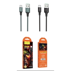 Cáp sạc nhanh Hoco DU10 2.4A. Type C dài 2m