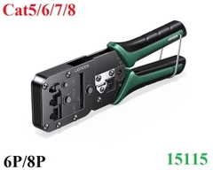 Kìm bấm mạng đa năng Ugreen 15115 NW200 RJ45 RJ11 RJ12 6P 8P Cat5 Cat6 Cat7 Cat8 cao cấp