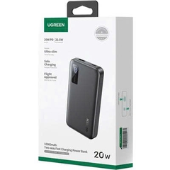 Sạc dự phòng có dây Ugreen 25742 PB311 10000mAh Slim sạc nhanh 2 chiều, PD 20W, PD 3.0, LED hiển thị