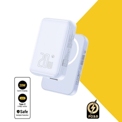 Sạc dự phòng không dây Pisen Quick TP D111 PowerMag 20W 10000mAh màu trắng