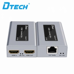 Dtech Bộ kéo dài(khếch đại) HDMI sang mạng Lan RJ45 dài 60M DTECH DT-7053
