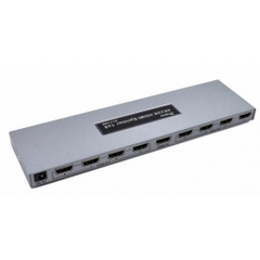 Bộ chia HDMI 1 sang  8 DTECH DT-7148B màu xám vỏ kim loại