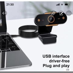 Webcame USB 2.0 tích hợp micro có độ phân giải 480p / 720p / 1080p tùy chọn