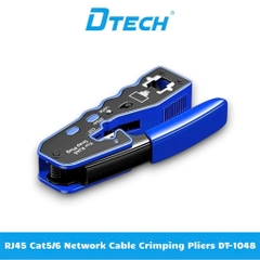 Kìm bấm mạng xuyên thấu RJ45 DTECH DT1048 có tuốt dây mạng