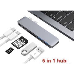 Cáp chuyển Type C sang Hdmi Usb C Usb3.0 Sd / Microsd 7 Trong 1 Cho Macbook Pro 4k