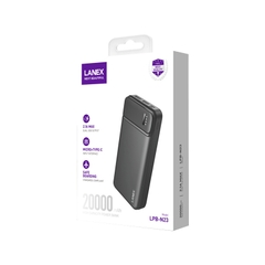Pin Dự Phòng Lanex N23 LPs 2 Cổng USB 2.1A 20000mah đèn led