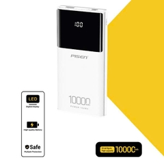 Sạc dự phòng có dây Pisen Mr White Digital 10000mAh TP D33 màu trắng