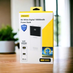Sạc dự phòng có dây Pisen Mr White Digital 10000mAh TP D33 màu trắng