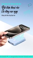 Sạc dự phòng không dây Pisen Quick TP D111 PowerMag 20W 10000mAh màu trắng
