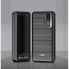 Sạc Dự Phòng Lanex Lp21 Abs 2 Cổng Usb 2.1A 10000mah đèn led