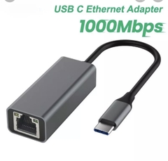 Cáp chuyển USB Type C sang mạng, Lan 100 / 1000Mbps Gigabit cho điện thoại. máy tính.M... có cổng C
