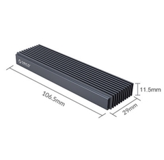 Orico Hộp(Box) đựng ổ cứng SSD M.2 PCIe NVMe hoặc M2 sata Orico M2PV tuỳ chọn
