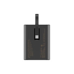 Sạc dự phòng có dây Pisen Quick PowerLink Tiny 22.5W 10000mAh TP D30 10000mAh màu cáp type C màu đen