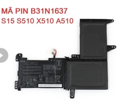 Pin Laptop Asus VivoBook S15 S510 F510U F510UA A510 X542U X542UF X541U X541U Mã Pin B31N1637 Loại 42Wh Hàng Full BOX